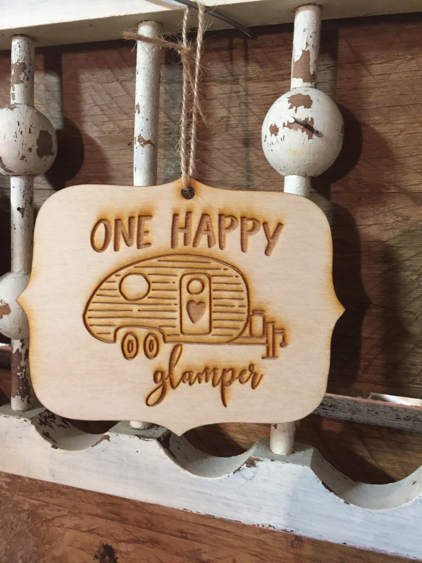 Wooden engraved ornaments