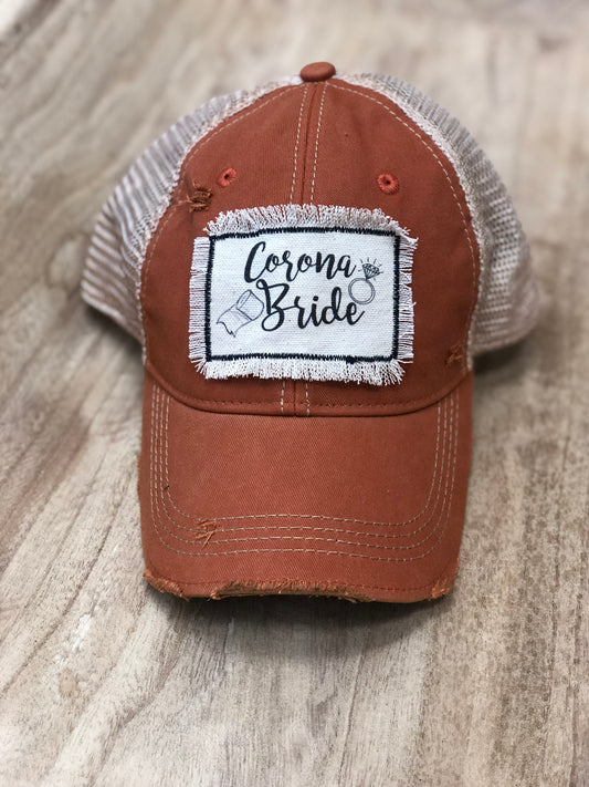 Corona bride hat