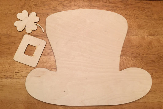 Wooden St Patrick Day hat