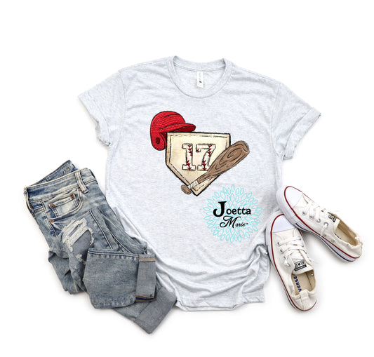 Your favorite player baseball short sleve tee