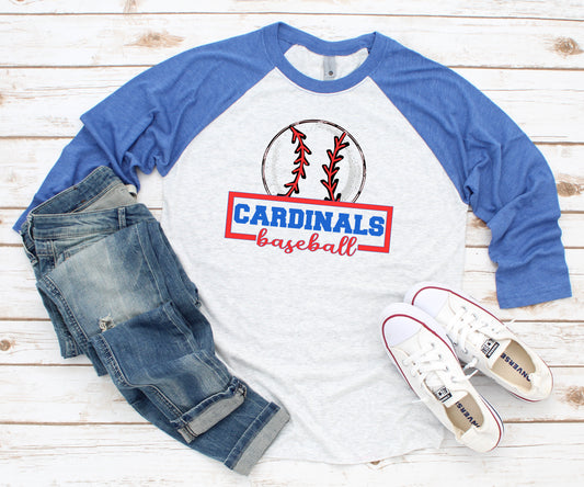 Cardinals Baseball Raglan