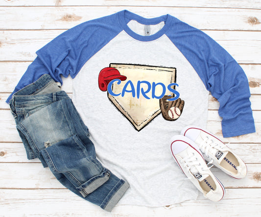 Cards Baseball Raglan
