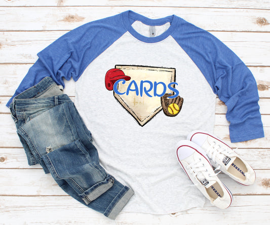 Cards softball Raglan