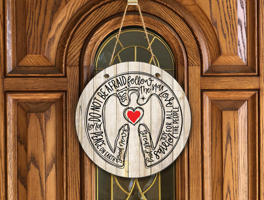 Angel Wooden Door Hanger