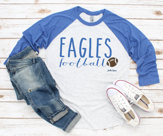 Eagles football 3/4 raglan