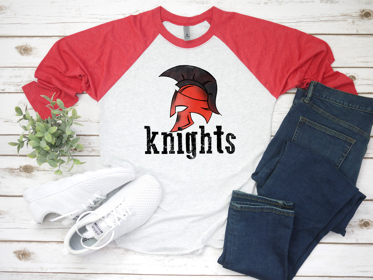 Knights Mascot Raglan