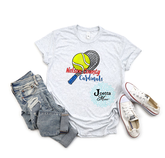 NCHS Cardinals Tennis Tee
