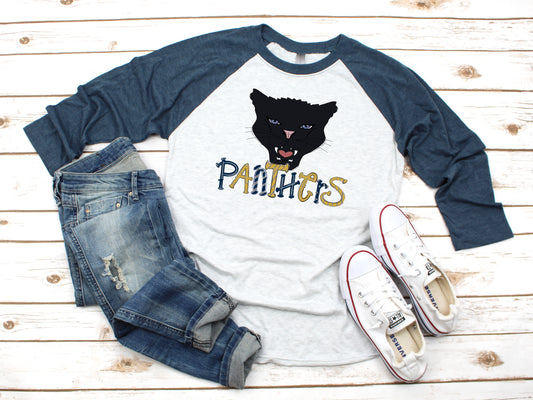 Panthers Mascot Raglan