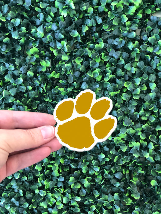 Gold Paw Sticker