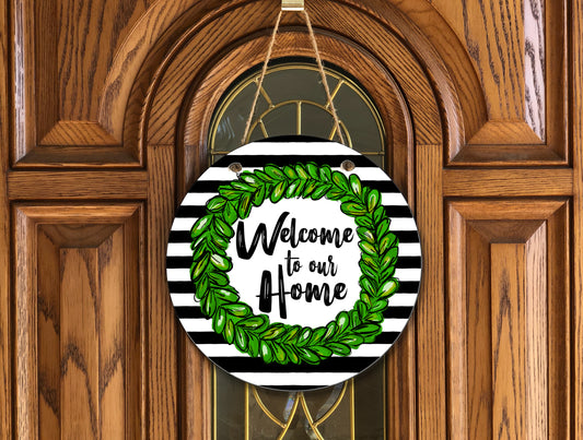 Welcome to our Home Wooden Door Hanger